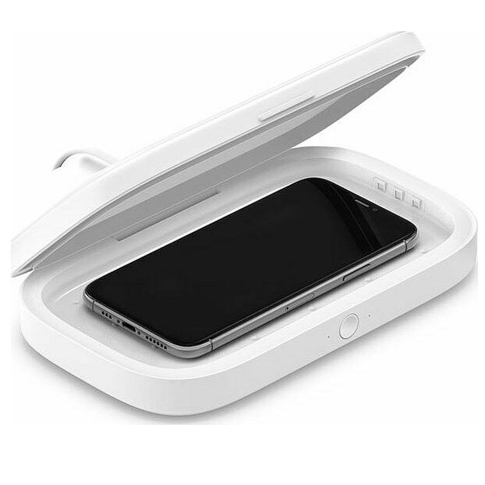 Ασύρματος Φορτιστής Belkin & UV Sanitizer 10W με USB-C Λευκό