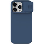 Θήκη Nillkin CamShield Silky για iPhone 15 Pro Max Σιλικόνη Μπλε