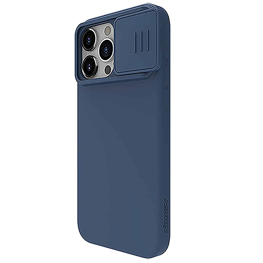 Θήκη Nillkin CamShield Silky για iPhone 15 Pro Max Σιλικόνη Μπλε