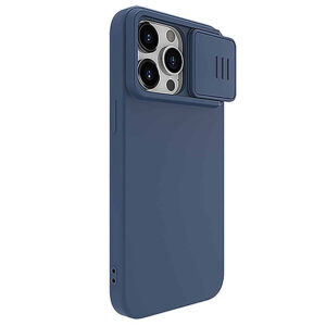 Θήκη Nillkin CamShield Silky για iPhone 15 Pro Max Σιλικόνη Μπλε