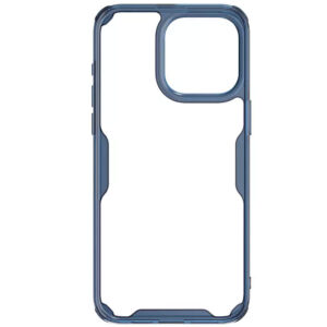 Θήκη Nillkin Nature Pro για iPhone 15 Pro Max Σιλικόνη Διάφανο / Μπλε