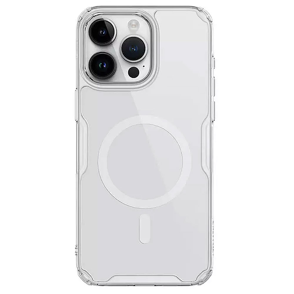 Θήκη Nillkin Nature Pro Magnetic για iPhone 15 Pro Max Σιλικόνη με Magsafe Διάφανο