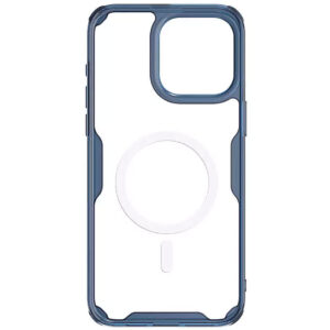 Θήκη Nillkin Nature Pro Magnetic για iPhone 15 Pro Max Σιλικόνη με Magsafe Διάφανο / Μπλε
