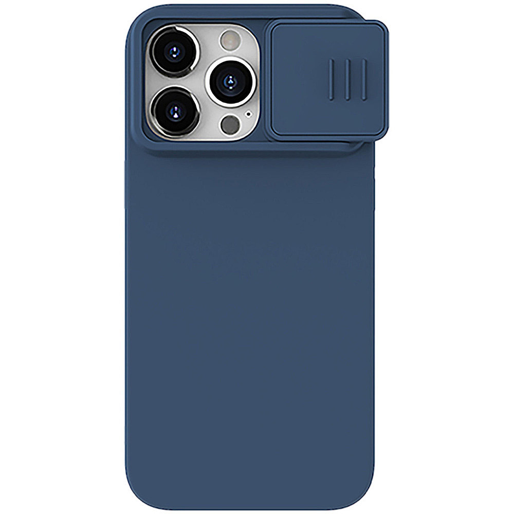 Θήκη Κινητού Nillkin CamShield Silky Silicone για Apple iPhone 15 Pro Max Σιλικόνη Μπλε
