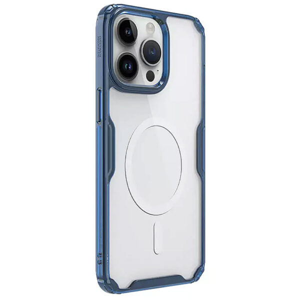 Θήκη-Κινητού-Nillkin-Nature-Pro-Magnetic με-Magsafe-για Apple-iPhone-15-Pro-Max-Πλαστικό-Διάφανο-Μπλε