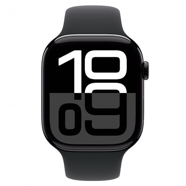 Apple Watch Series 10 GPS 46mm Jet Black Aluminium με Black Sport Band M / L