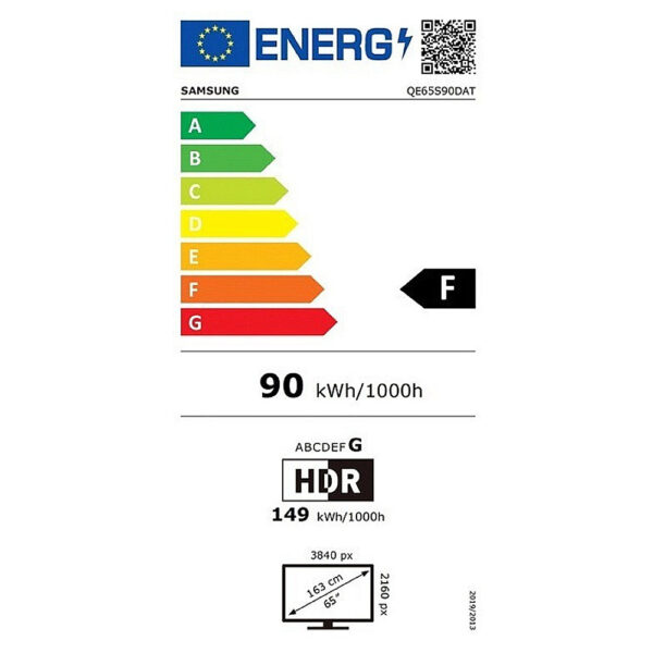 Τηλεόραση Samsung Smart 65" 4K UHD OLED QE65S90DATXXH HDR 2024