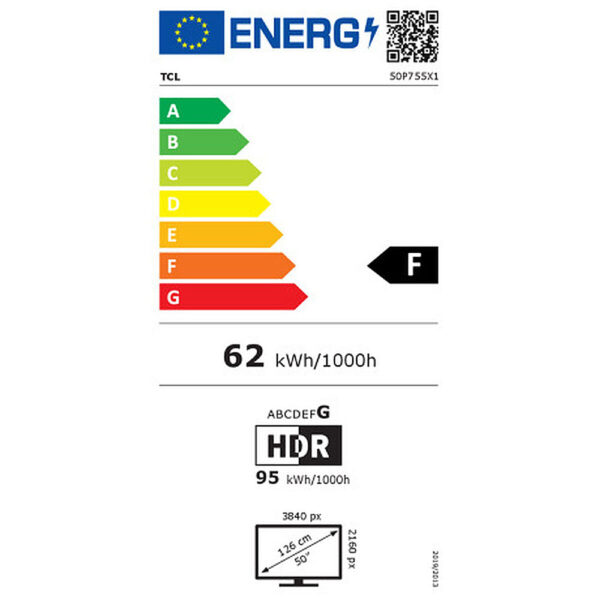 Τηλεόραση TCL Smart 50" 4K UHD LED 50P755 HDR 2024