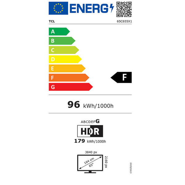 Τηλεόραση TCL Smart 65" 4K UHD QLED 65C655 HDR 2024