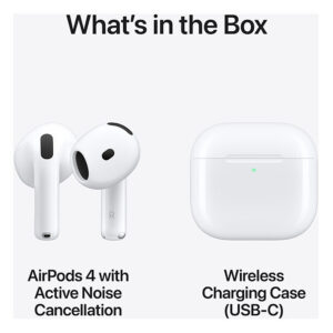 Apple AirPods 4th Gen με Active Noise Cancellation & MagSafe Θήκη Φόρτισης