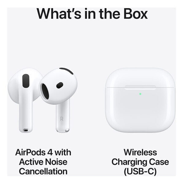 Apple AirPods 4th Gen με Active Noise Cancellation & MagSafe Θήκη Φόρτισης