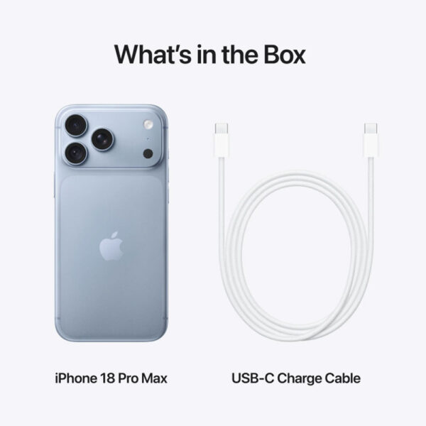 Apple iPhone 18 ProMax 5G 1TB Glacier